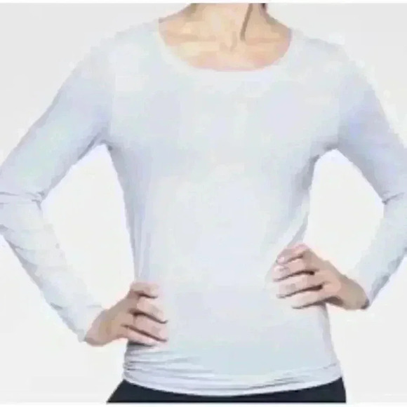 Athleta Blue Essence Semi Fit Long Sleeve Top Women’s Small - Picture 2 of 8